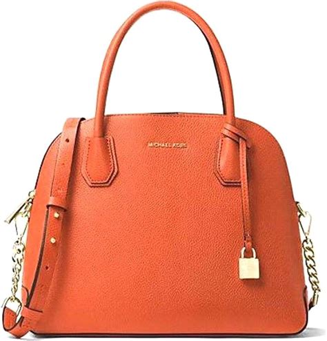 michael by michael kors large mercer leather dome satchel|Mercer Large Leather Dome Satchel .